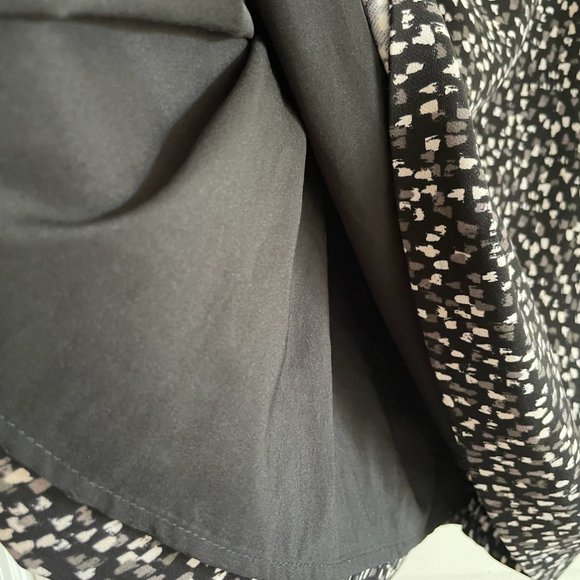 GAP Women's Black/White/Grey Sleeveless Flare Dress, Pockets, Size 6 - Picture 5 of 8